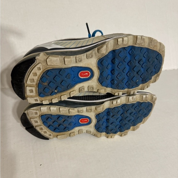 Nike Air Max Flywire White Blue Gray Running Shoe Women’s 6.5 - Picture 6 of 7